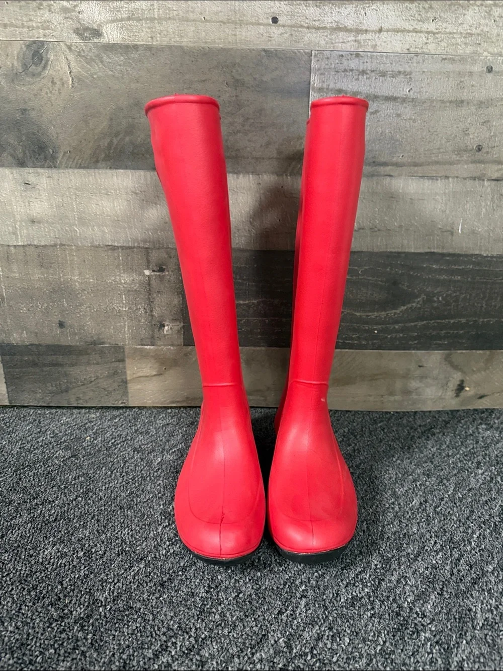 Red Women's Tall Rain Boots